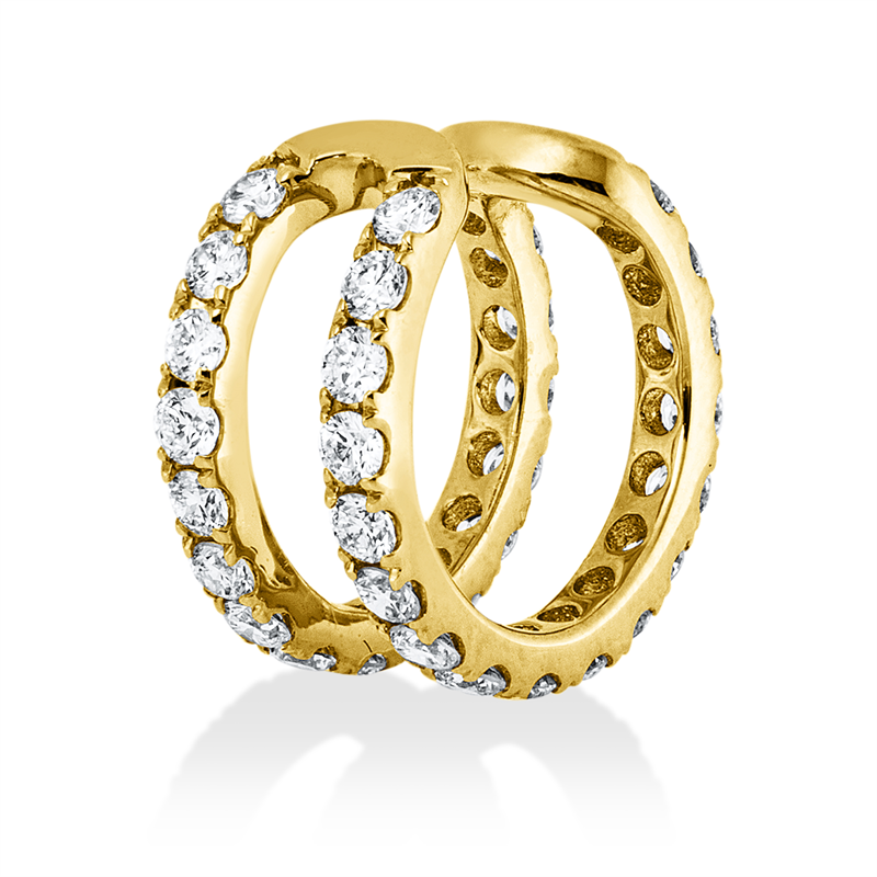Modern Woman Ohrschmuck Rotgold / Weißgold 14kt 0,59ct