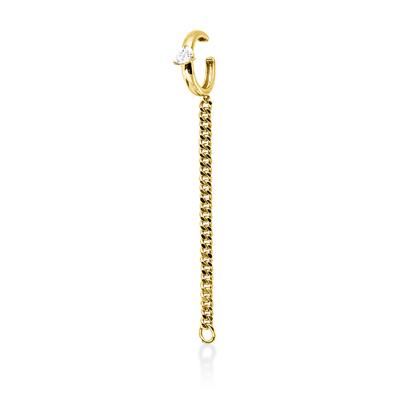 Modern Woman Ohrschmuck Gelbgold 18kt 0,15ct