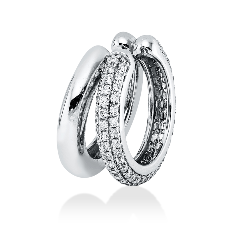 Modern Woman Ohrschmuck Weißgold 14kt 0,33ct