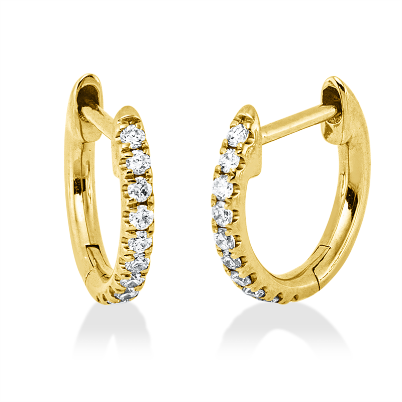 Modern Woman Creolen Gelbgold 18kt 0,1ct