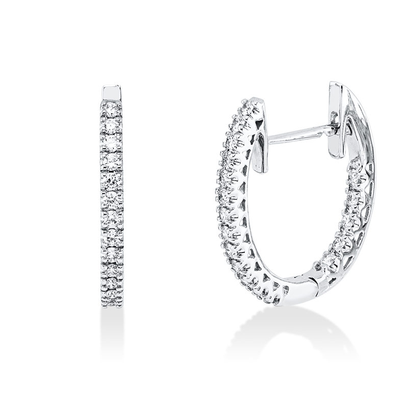 Modern Woman Creolen Weißgold 18kt 0,39ct