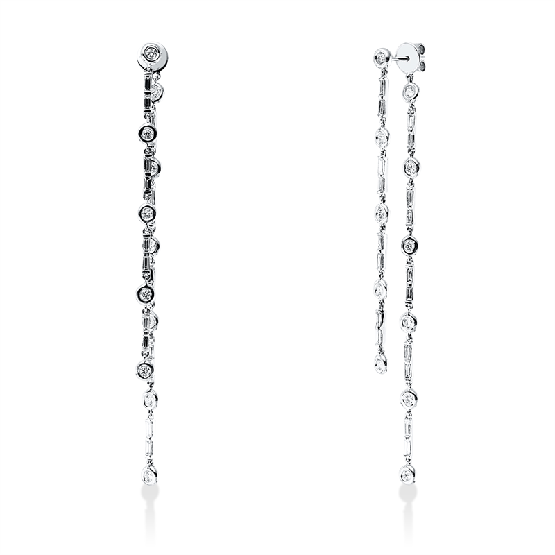 Modern Woman Ohrschmuck Weißgold 18kt 1,22ct