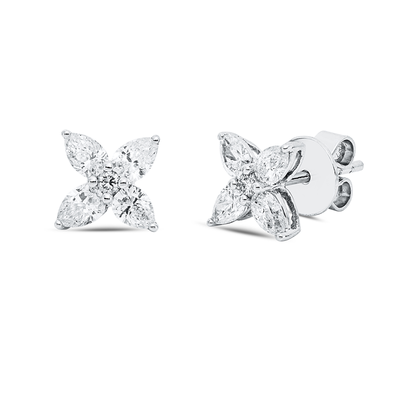 Modern Woman Ohrstecker Weißgold 18kt 1,03ct