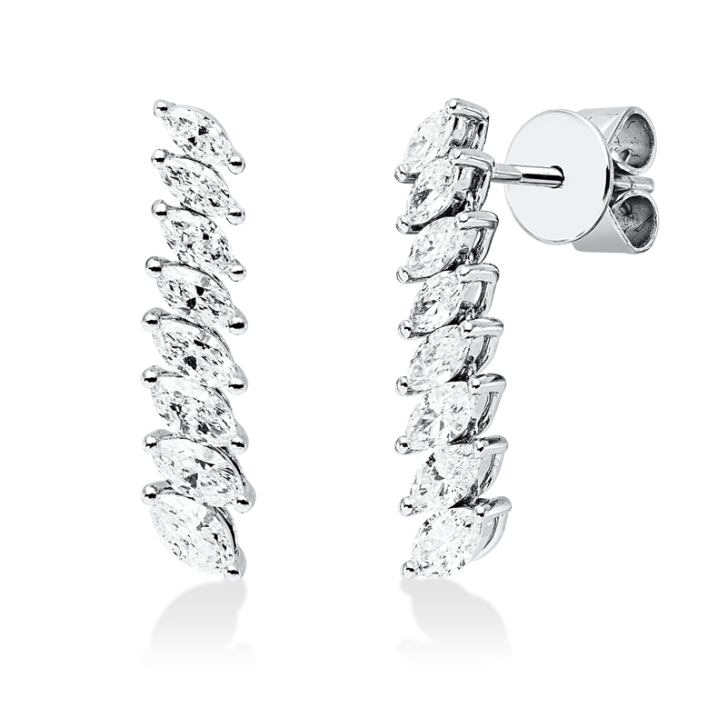 Modern Woman Ohrstecker Weißgold 18kt 0,96ct