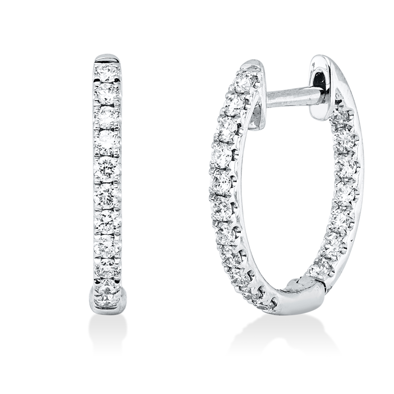 Modern Woman Creolen Weißgold 18kt 0,42ct