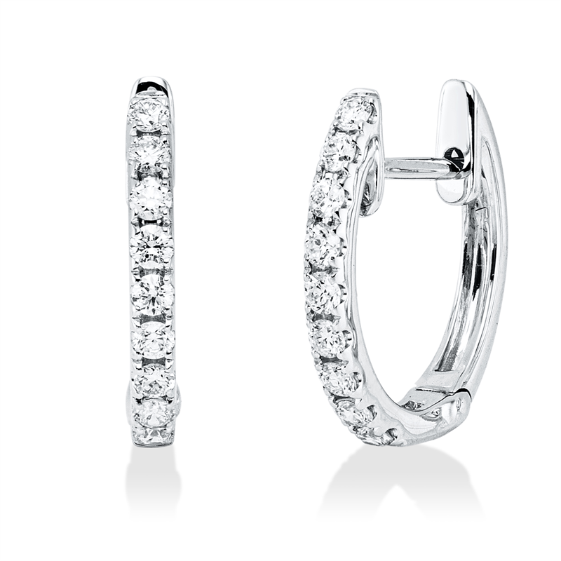 Modern Woman Creolen Weißgold 18kt 0,32ct