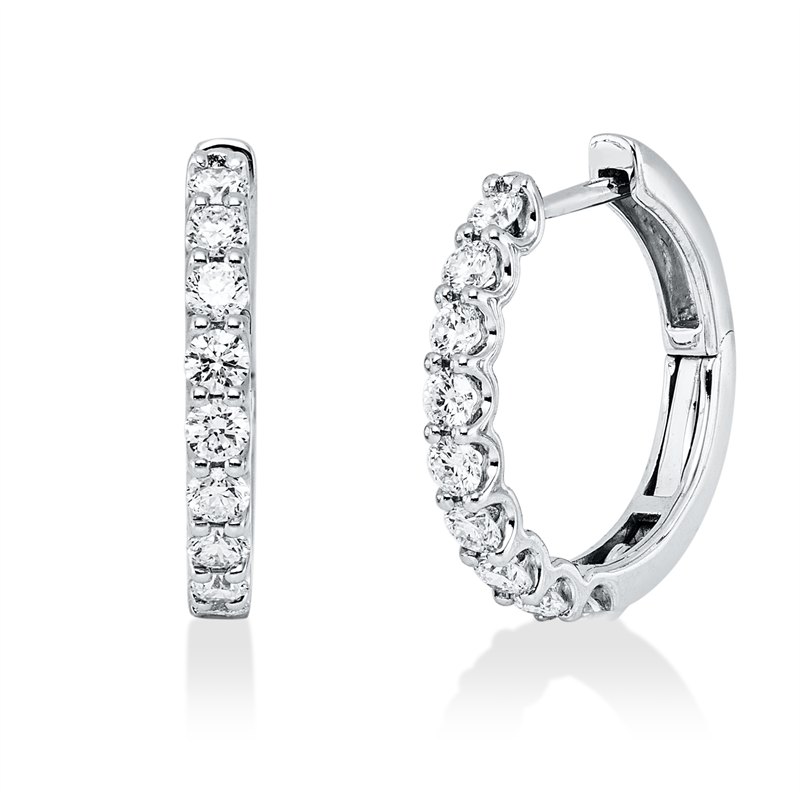 Modern Woman Creolen Weißgold 18kt 0,7ct