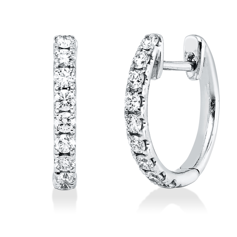Modern Woman Creolen Weißgold 18kt 0,53ct
