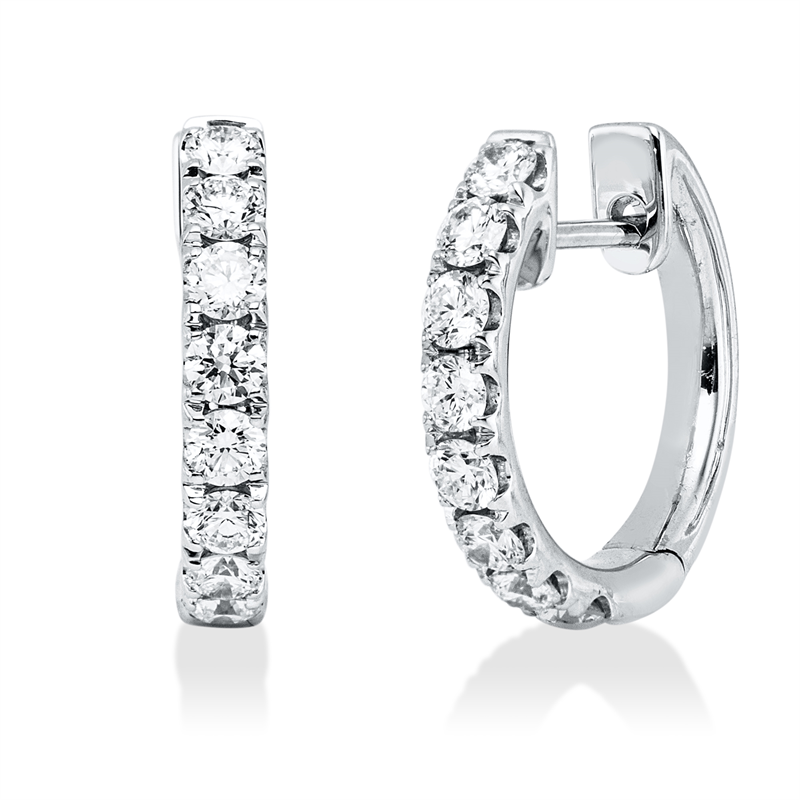 Modern Woman Creolen Weißgold 18kt 0,92ct