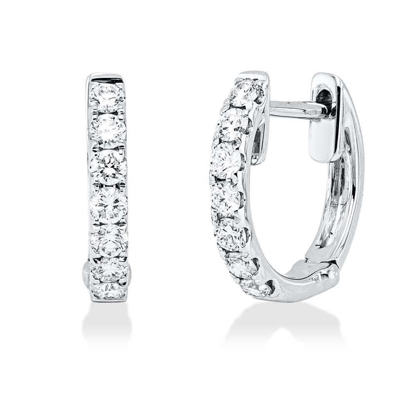 Modern Woman Creolen Weißgold 18kt 0,48ct