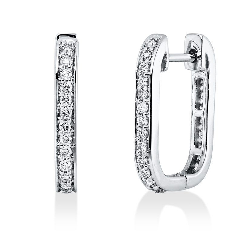 Modern Woman Creolen Weißgold 18kt 0,34ct