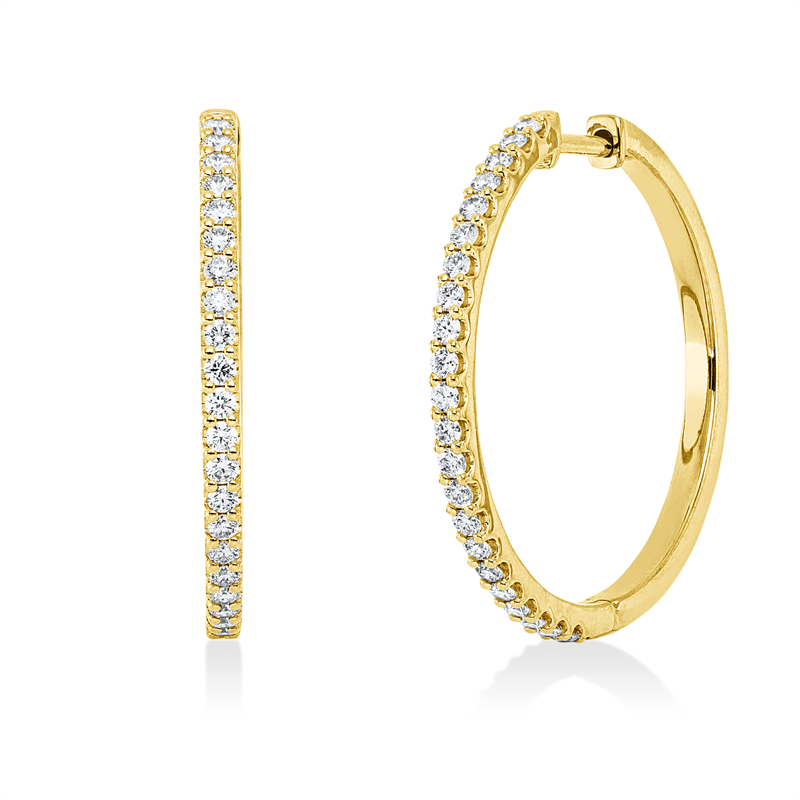 Modern Woman Creolen Gelbgold 18kt 0,75ct