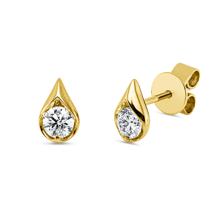 Modern Woman Ohrstecker Gelbgold 18kt Ref-2Z127