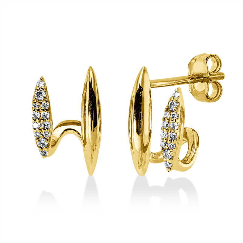 Modern Woman Ohrstecker Gelbgold 18kt Ref-2Z160