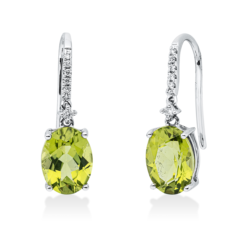 Farbstein Fashion Ohrschmuck Weißgold 18kt Ref-2Z197
