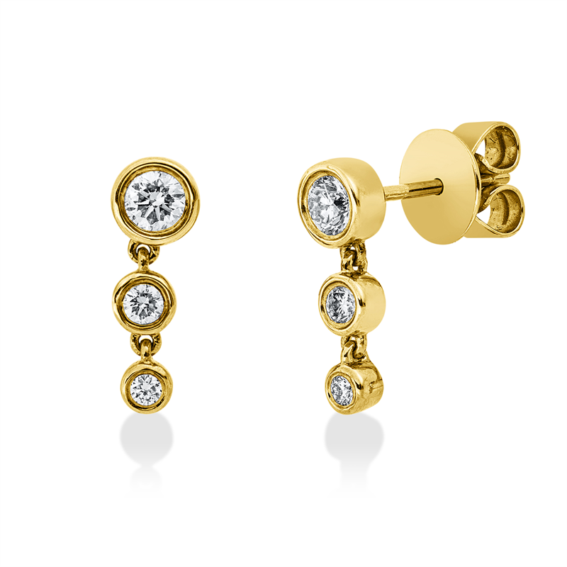 Modern Woman Ohrstecker Gelbgold 18kt Ref-2Z207