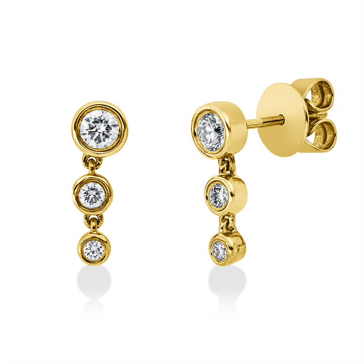 Modern Woman Ohrstecker Gelbgold 18kt Ref-2Z207