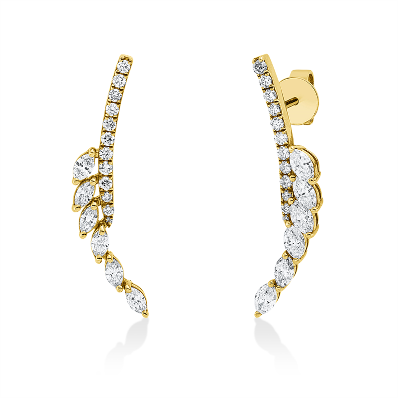 Modern Woman Ohrstecker Gelbgold 18kt Ref-2Z237