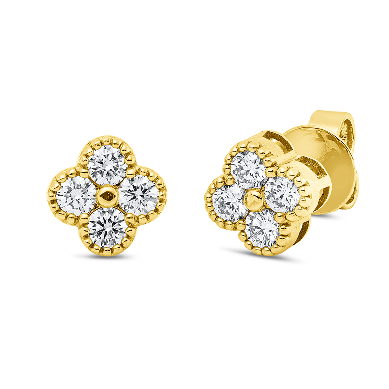 Illusion Classic Ohrstecker Gelbgold 18kt Ref-2Z247