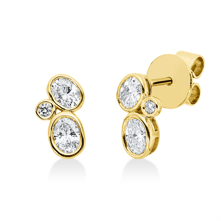 Modern Woman Ohrstecker Gelbgold 18kt Ref-2Z250