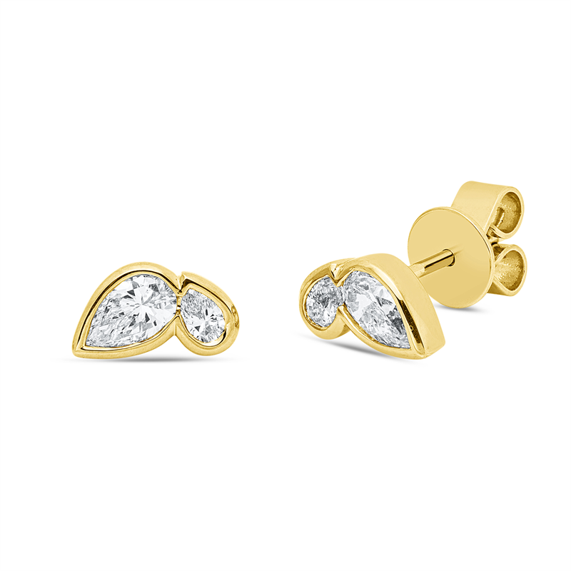 Modern Woman Ohrstecker Gelbgold 18kt Ref-2Z277