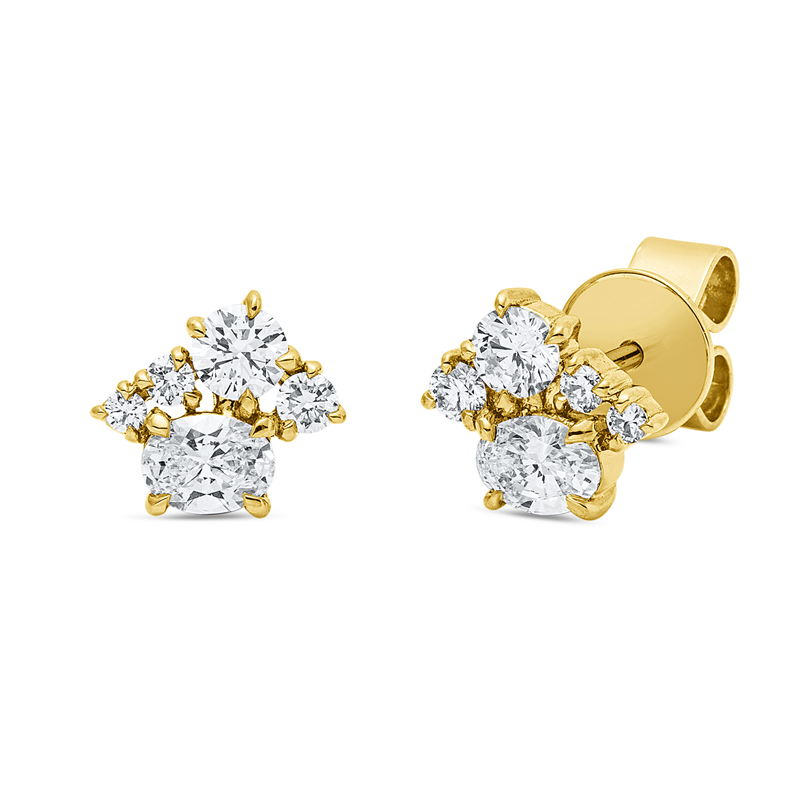 Modern Woman Ohrstecker Gelbgold 18kt Ref-2Z281