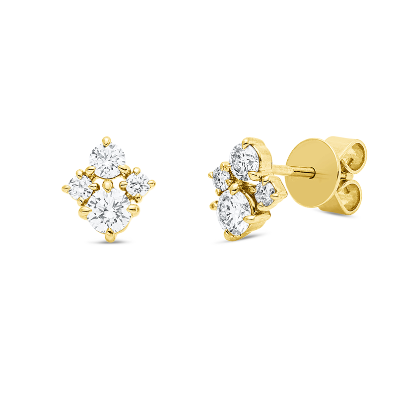 Modern Woman Ohrstecker Gelbgold 18kt Ref-2Z283