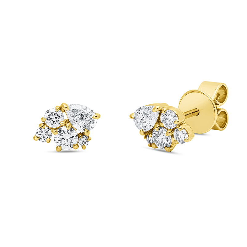 Modern Woman Ohrstecker Gelbgold 18kt Ref-2Z284