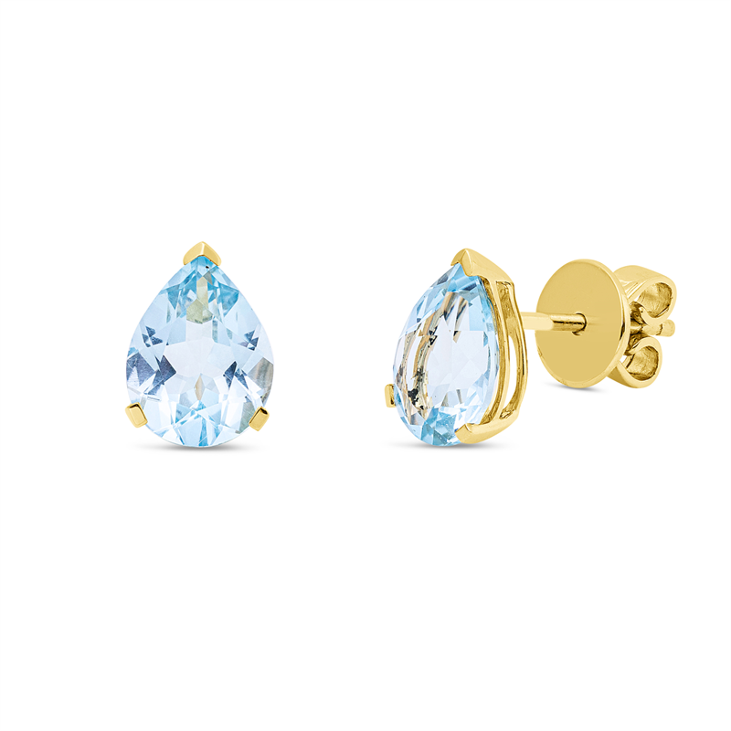 Farbstein Fashion Ohrstecker Gelbgold 18kt Ref-2Z303