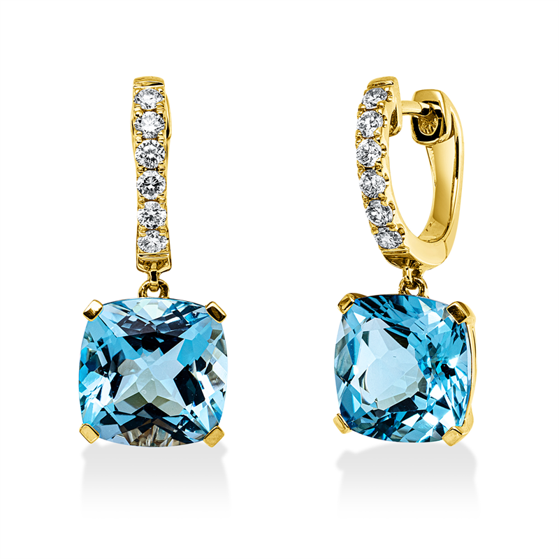 Farbstein Fashion Ohrschmuck Gelbgold 18kt Ref-2Z313