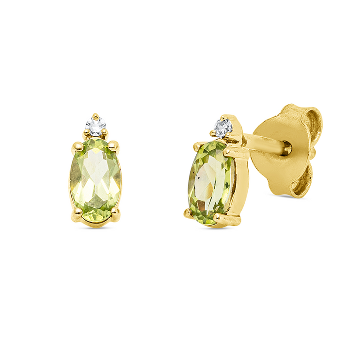 Farbstein Fashion Ohrstecker Gelbgold 18kt Ref-2Z327