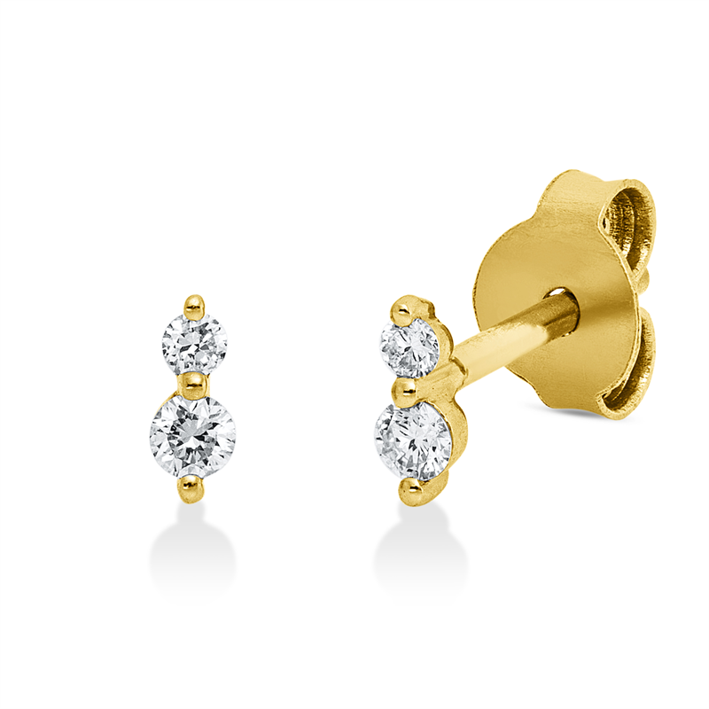 Modern Woman Ohrstecker Gelbgold 18kt Ref-2Z333