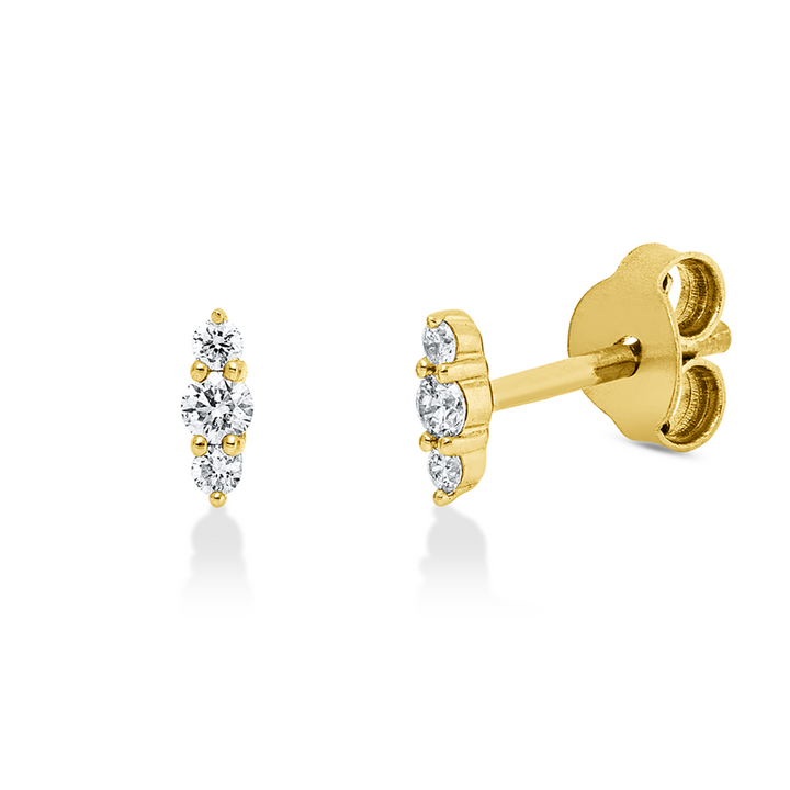 Modern Woman Ohrstecker Gelbgold 18kt Ref-2Z334