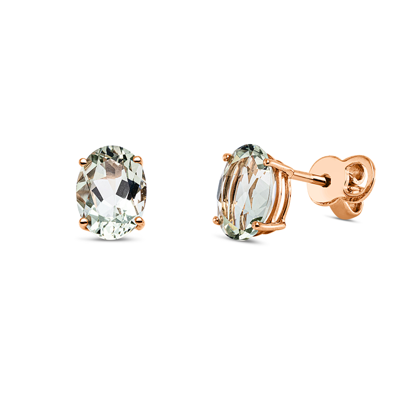 Farbstein Fashion Ohrstecker Rotgold 18kt Ref-2Z343