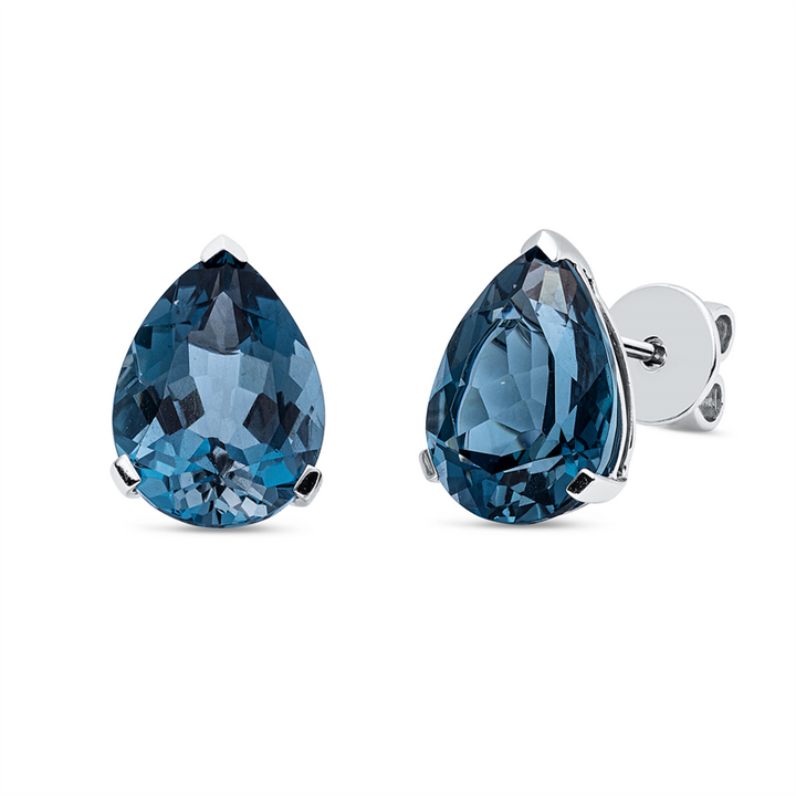 Farbstein Fashion Ohrstecker Weißgold 18kt Ref-2Z361