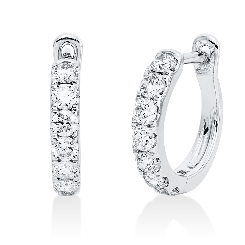 Modern Woman Creolen Weißgold 18kt Ref-2Z575