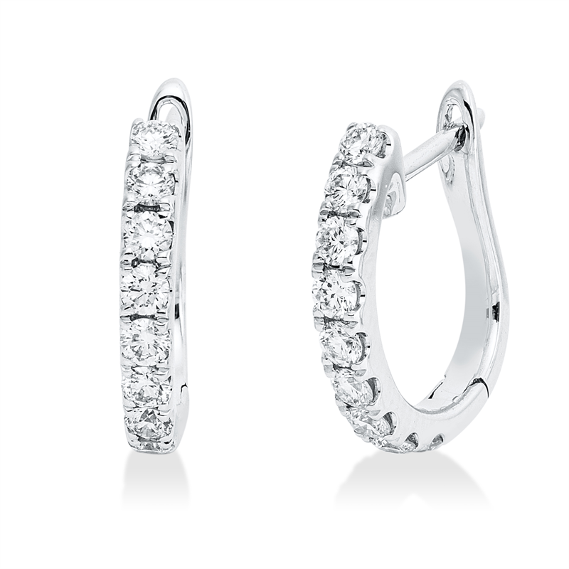 Modern Woman Creolen Weißgold 18kt Ref-2Z596