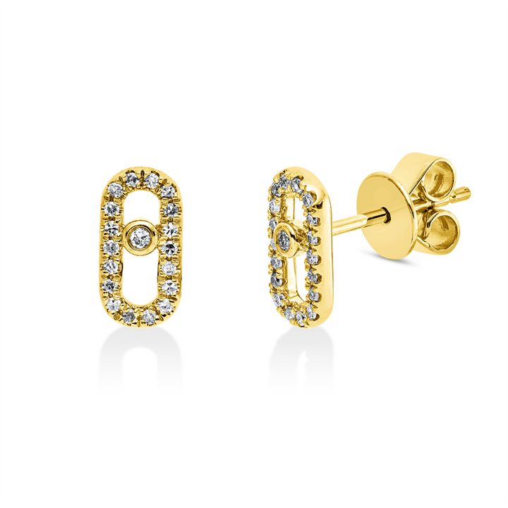 Modern Woman Ohrstecker Gelbgold 18kt Ref-2Z610