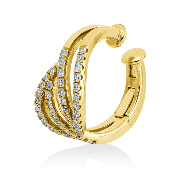 Modern Woman Creolen Gelbgold / Weißgold 18kt Ref-2Z611