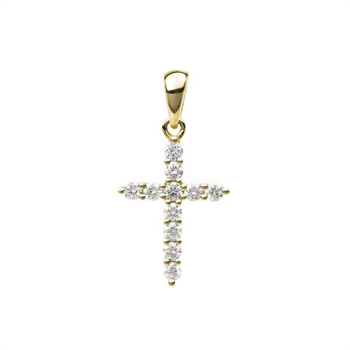 Kreuz Anhänger Gelbgold 18kt Ref-3A714