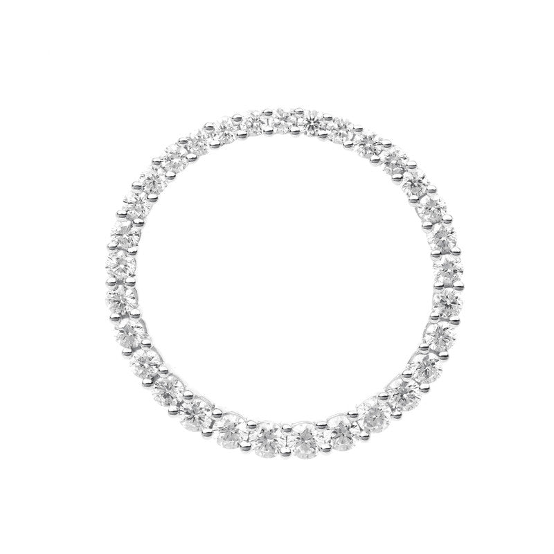Mehrfachsteinbesatz Anhänger Weißgold 18kt 1,19ct