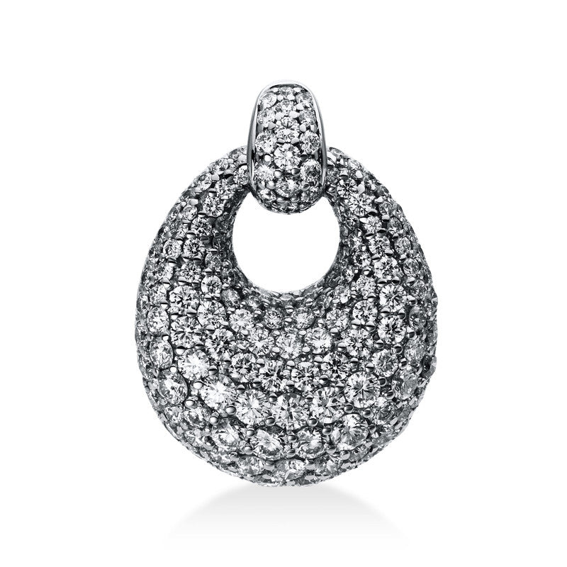 Pavé Anhänger Weißgold 18kt 1,9ct