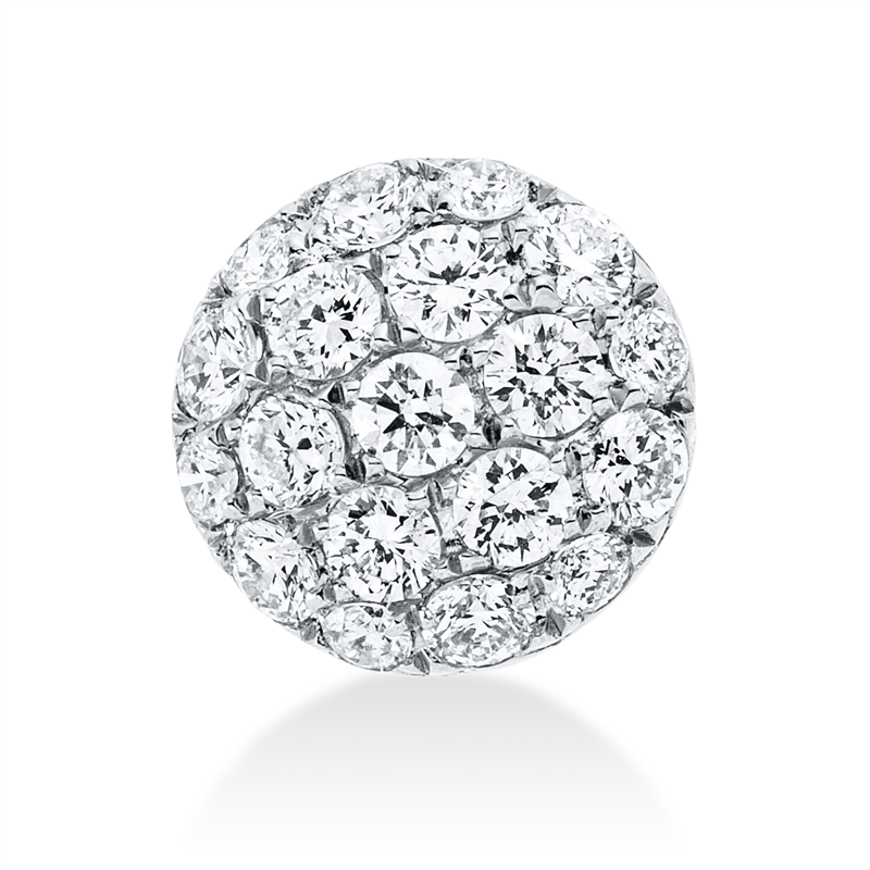 Pavé Anhänger Weißgold 18kt Ref-3D626
