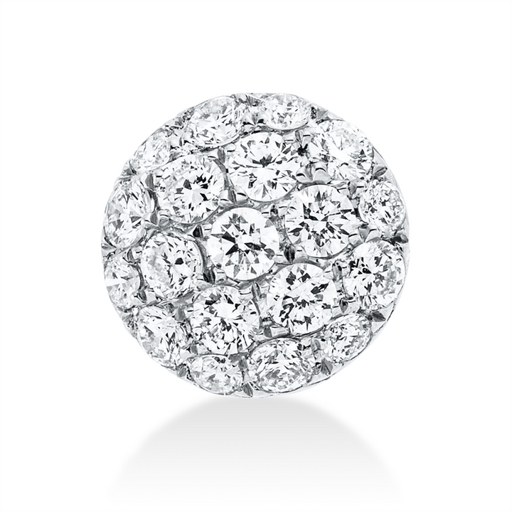 Pavé Anhänger Weißgold 18kt Ref-3D626