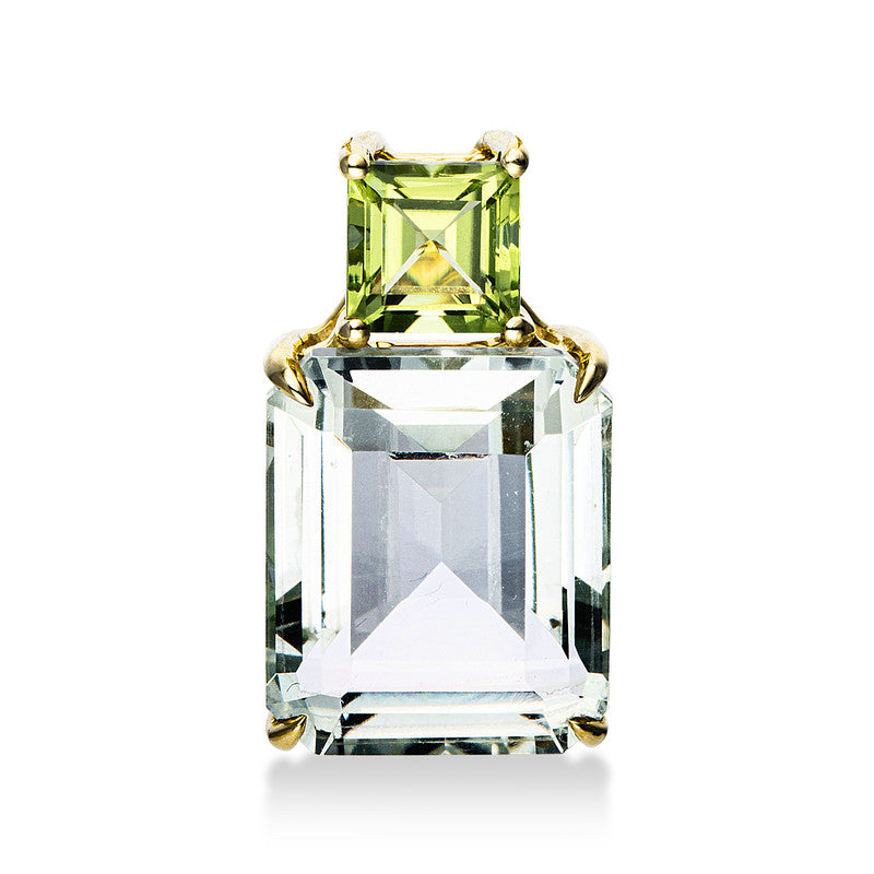 Farbstein Fashion Anhänger Gelbgold 18kt