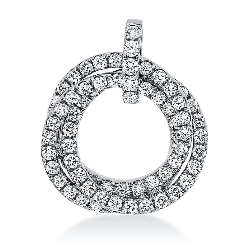 Pavé Anhänger Weißgold 18kt 0,95ct
