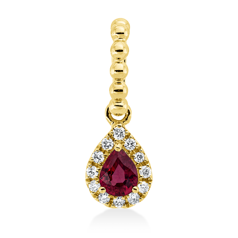 Farbstein Classic Anhänger Gelbgold 18kt 0,05ct