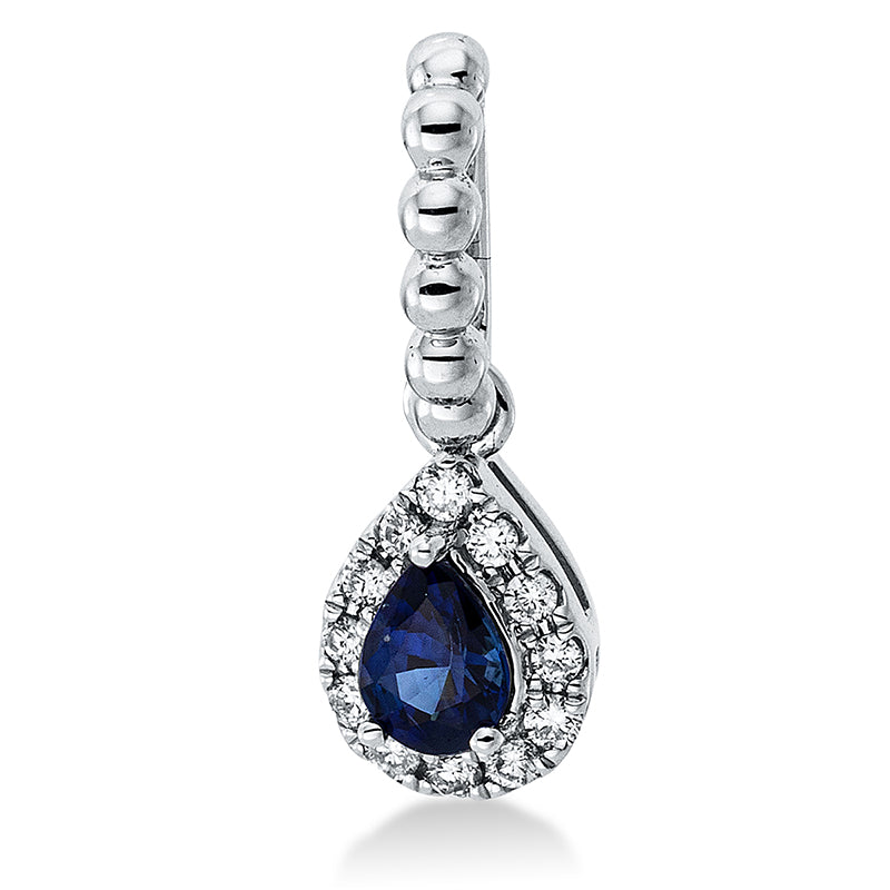 Farbstein Classic Anhänger Weißgold 18kt 0,05ct