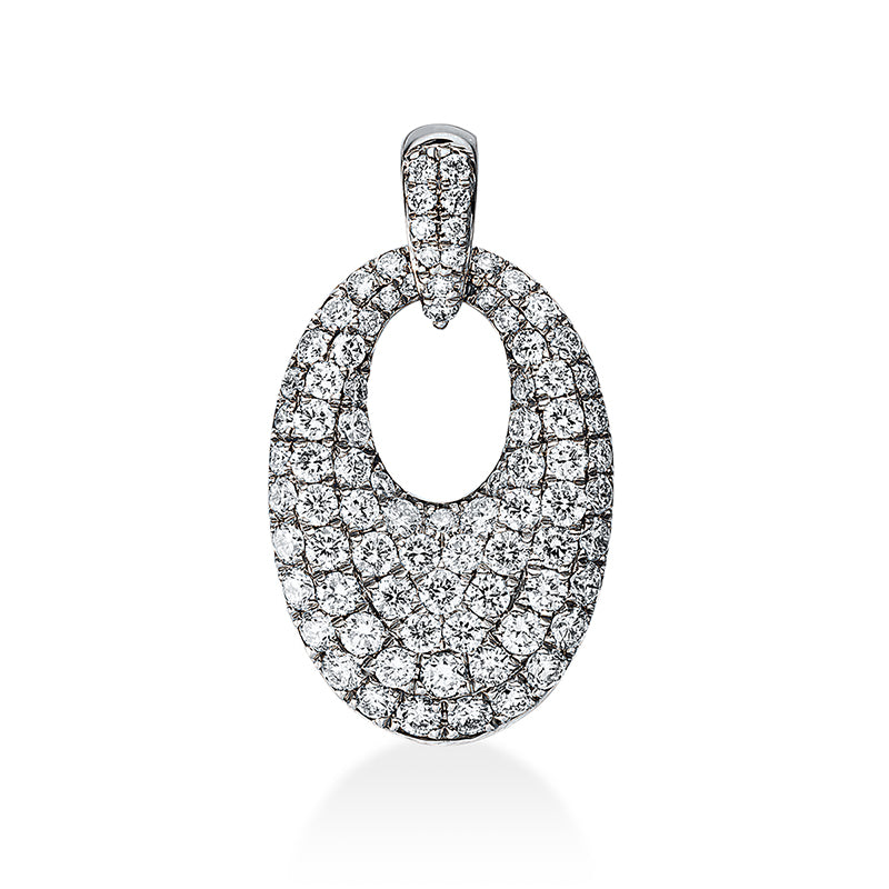 Pavé Anhänger Weißgold 18kt 0,92ct