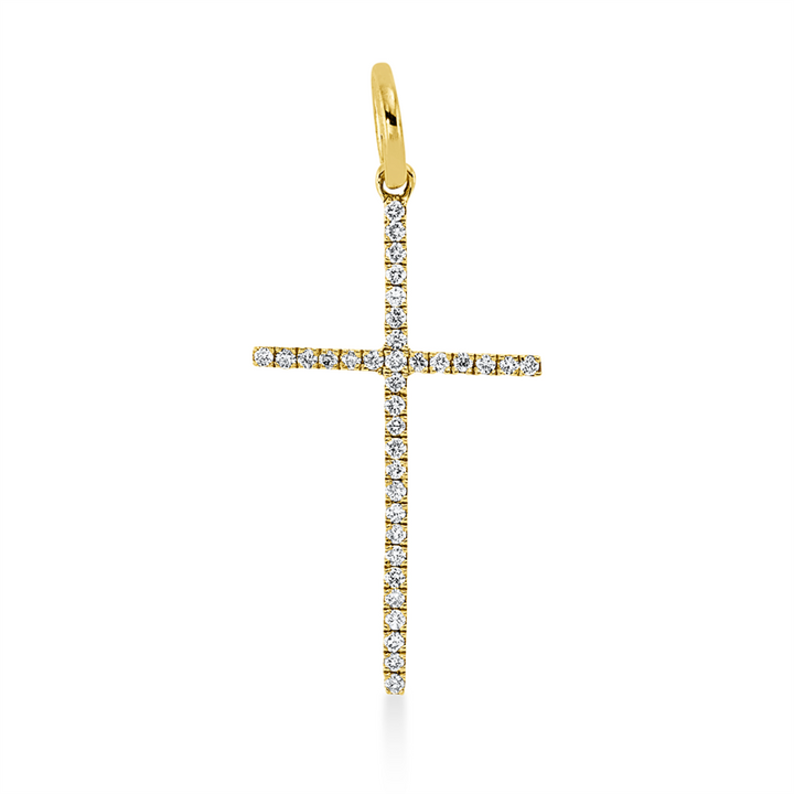 Kreuz Anhänger Gelbgold 18kt Ref-3F501